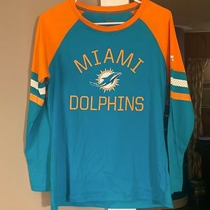 NFL MERCH; MIAMI DOLPHINS;WOMEN’S SIZE MEDIUM